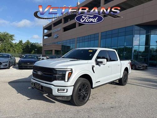 Space White Metallic 2025 Ford F-150 Platinum