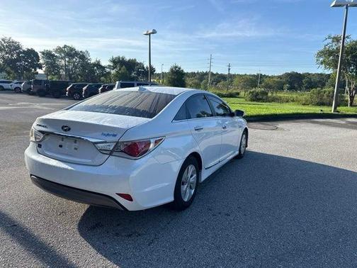 Diamond White Pearl 2015 Hyundai SONATA Hybrid Base