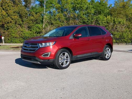 Ruby Red Metallic Tinted Clearcoat 2018 Ford Edge Titanium