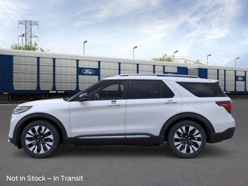 Space White Metallic 2026 Ford Explorer Platinum