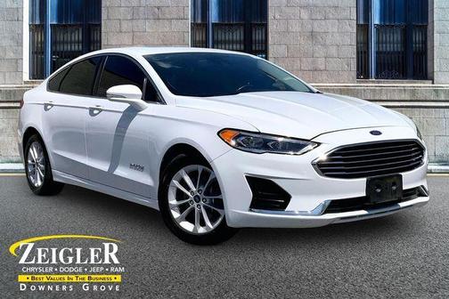 Oxford White 2019 Ford Fusion Hybrid SEL