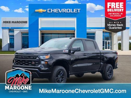 Black 2026 Chevrolet Silverado 1500 Custom Trail Boss