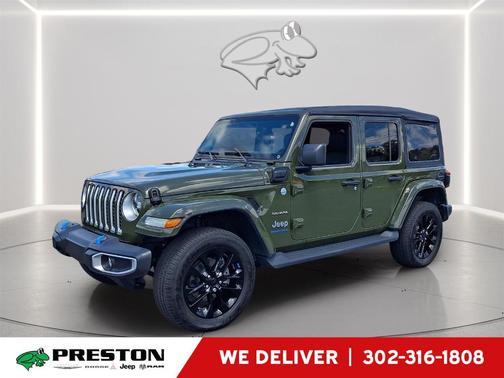 Sarge Green Clearcoat 2023 Jeep Wrangler 4xe Sahara