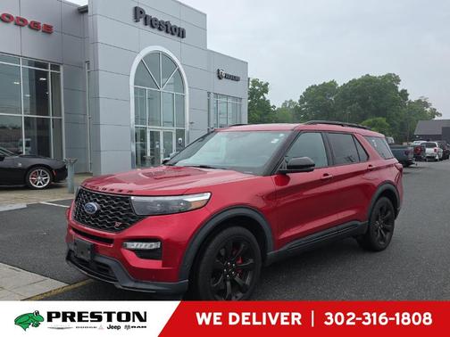 Rapid Red Metallic Tinted Clearcoat 2022 Ford Explorer ST