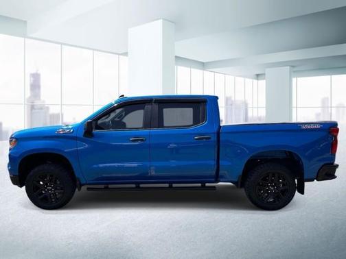 Glacier Blue Metallic 2022 Chevrolet Silverado 1500 Custom Trail Boss