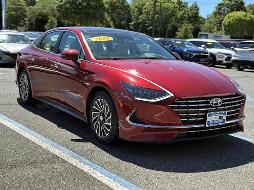 Red 2023 Hyundai SONATA Hybrid Limited