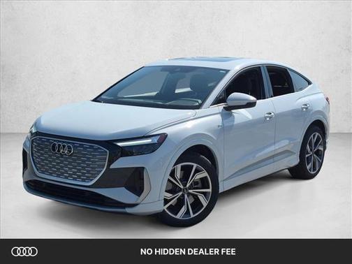 Glacier White Metallic 2024 Audi Q4 e-tron Sportback Premium 55 quattro