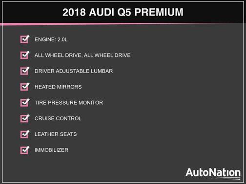 Monsoon Gray Metallic 2018 Audi Q5 2.0T Premium
