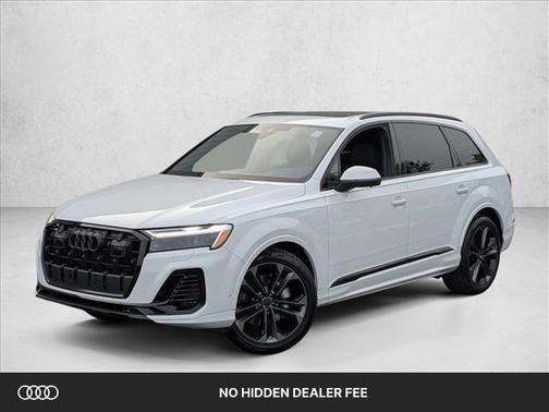 Glacier White Metallic 2026 Audi Q7 55 Premium Plus