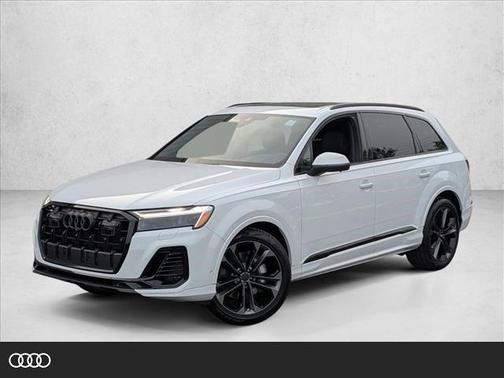 Glacier White Metallic 2026 Audi Q7 55 Premium Plus