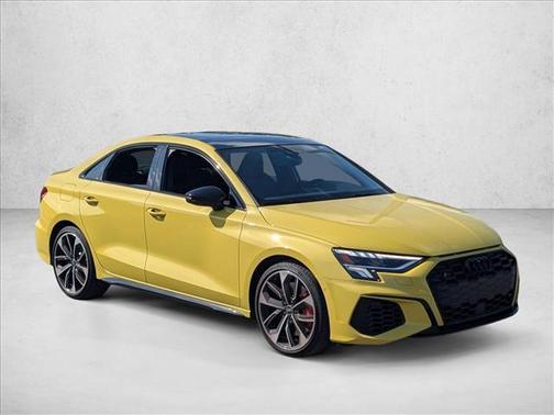 Python Yellow Metallic 2024 Audi S3 Premium Plus TFSI quattro S tronic
