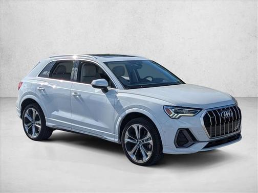 Glacier White Metallic 2021 Audi Q3 45 S line Premium Plus