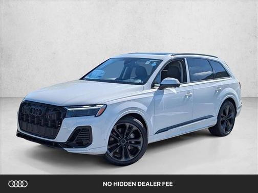 Glacier White Metallic 2026 Audi Q7 55 Premium Plus