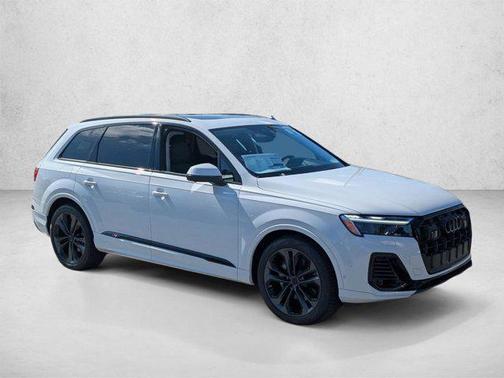 Glacier White Metallic 2026 Audi Q7 55 Premium Plus