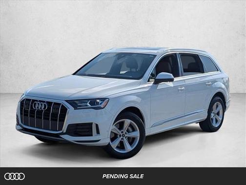 Carrara White 2023 Audi Q7 45 Premium