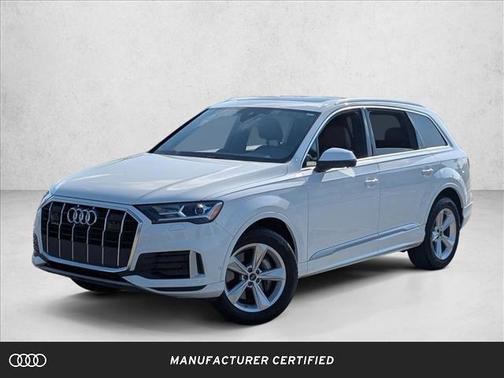 Carrara White 2023 Audi Q7 45 Premium