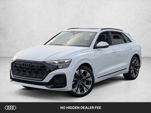 Glacier White Metallic 2026 Audi Q8 55 Premium Plus