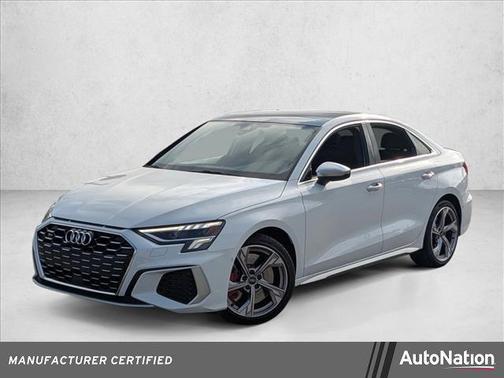 Glacier White Metallic 2023 Audi S3 Premium Plus TFSI quattro S tronic
