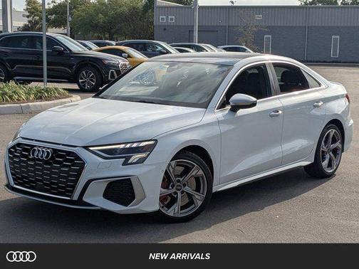 Glacier White Metallic 2023 Audi S3 Premium Plus TFSI quattro S tronic