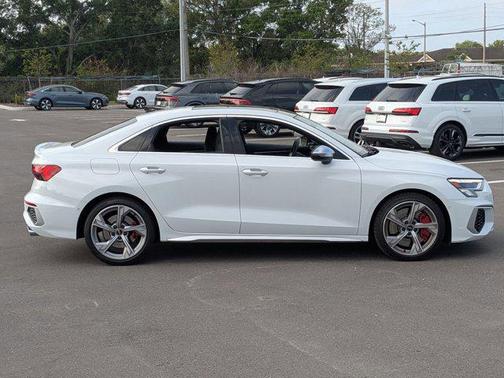 Glacier White Metallic 2023 Audi S3 Premium Plus TFSI quattro S tronic