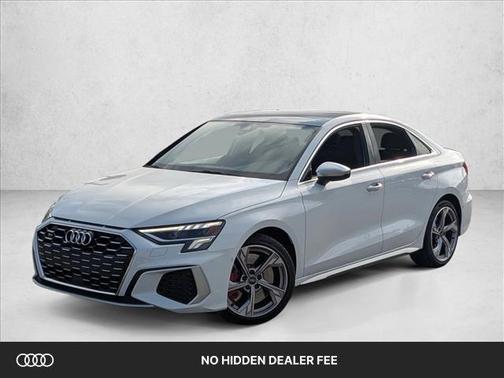 Glacier White Metallic 2023 Audi S3 Premium Plus TFSI quattro S tronic