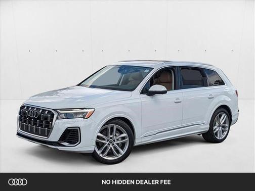 Glacier White Metallic 2025 Audi Q7 55 Premium Plus