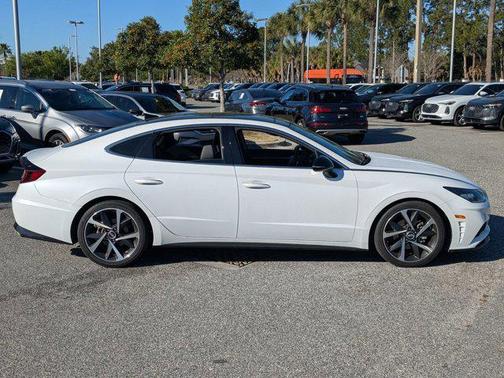 Quartz White 2021 Hyundai SONATA SEL Plus