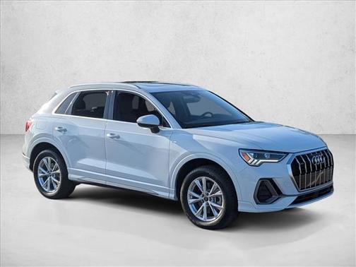Glacier White Metallic 2024 Audi Q3 45 S line Premium Plus