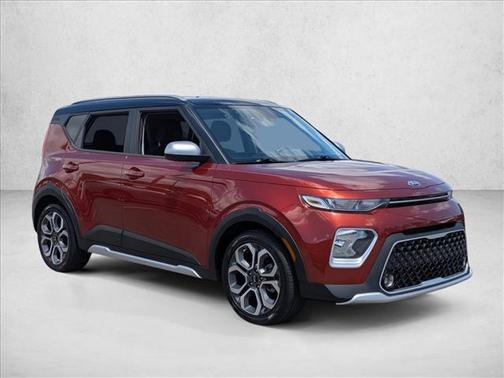 Mars Orange/Black Roof 2021 Kia Soul X-Line