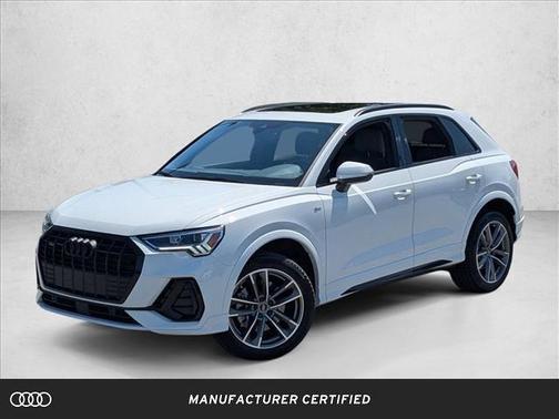 Glacier White Metallic 2024 Audi Q3 Premium 45 TFSI S line quattro Tiptronic