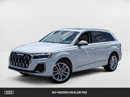 Glacier White Metallic 2025 Audi Q7 55 Premium Plus