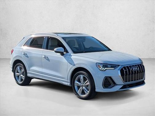 Glacier White Metallic 2024 Audi Q3 45 S line Premium Plus