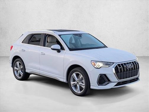 Glacier White Metallic 2024 Audi Q3 45 S line Premium Plus