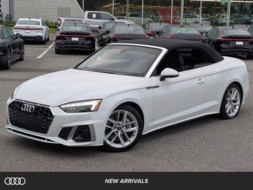 Glacier White Metallic/Black Roof 2023 Audi A5 Prestige 45 TFSI S line quattro S tronic