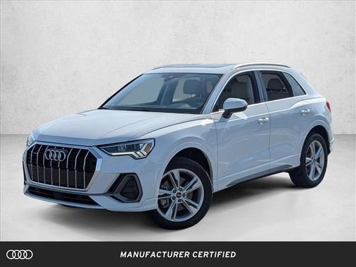 Glacier White Metallic 2022 Audi Q3 45 S line Premium Plus