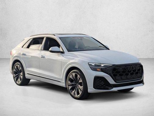 Glacier White Metallic 2026 Audi Q8 55 Premium Plus