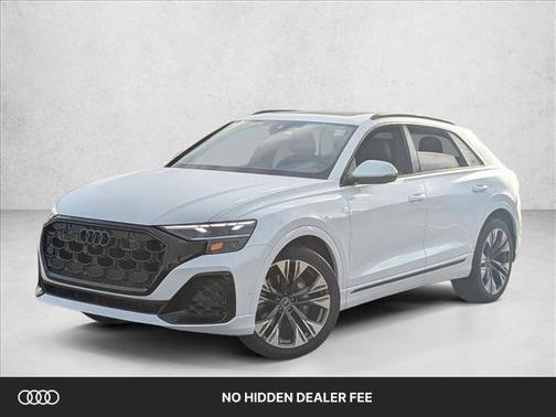 Glacier White Metallic 2026 Audi Q8 55 Premium Plus