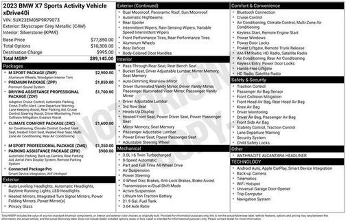 2023 BMW X7 xDrive40i