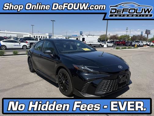 Midnight Black Metallic 2025 Toyota Camry SE