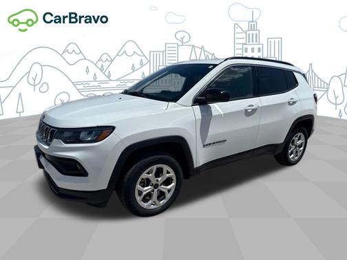 Bright White Clearcoat 2025 Jeep Compass Latitude