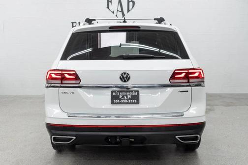 Opal White Pearl 2023 Volkswagen Atlas 3.6L SEL