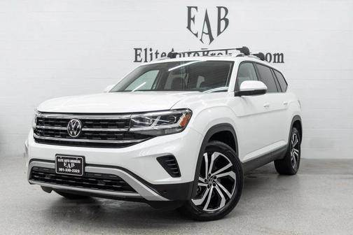 Opal White Pearl 2023 Volkswagen Atlas 3.6L SEL
