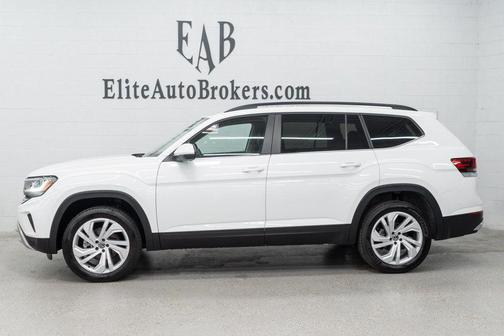 Pure White 2023 Volkswagen Atlas 3.6L SE w/Technology