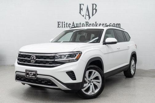 Pure White 2023 Volkswagen Atlas 3.6L SE w/Technology