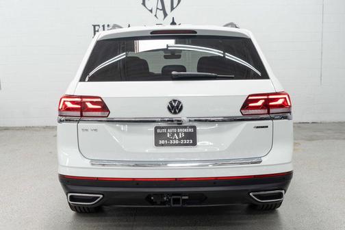 Pure White 2023 Volkswagen Atlas 3.6L SE w/Technology