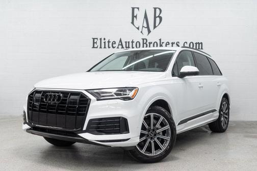 Glacier White Metallic 2023 Audi Q7 45 Premium Plus