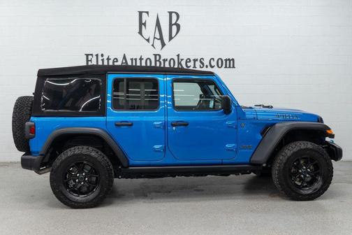 Hydro Blue Pearlcoat 2024 Jeep Wrangler 4xe Willys