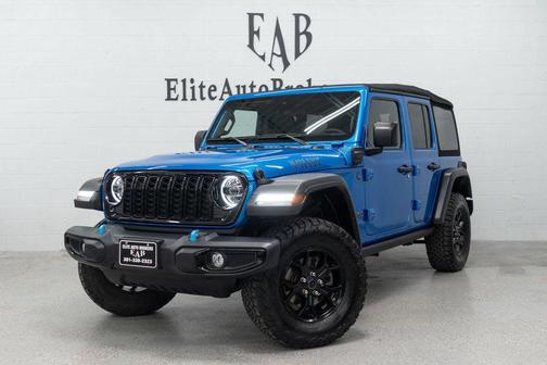 Hydro Blue Pearlcoat 2024 Jeep Wrangler 4xe Willys