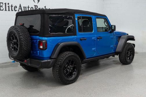 Hydro Blue Pearlcoat 2024 Jeep Wrangler 4xe Willys