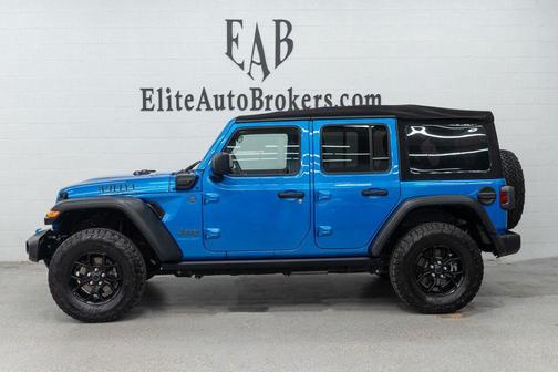 Hydro Blue Pearlcoat 2024 Jeep Wrangler 4xe Willys